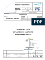 MEMORIA DESCRIPTIVA INST SANITARIAS E.A -VIDENA