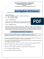 Test Description of Science: Guidelines For Science Teachers