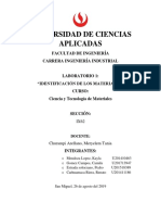 Laboratorio de Identificacion de Metales