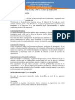 Tipos, Modalidades y Niveles de Capacitación