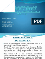 Analisis de La Empresa Tennis S.A