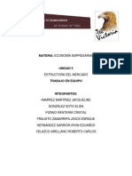 Unidad 5 Estructura de Mercado Economia Equipo