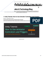 Unity Tutorial - How To Use Animator Controllers and Triggers - Studica Blog