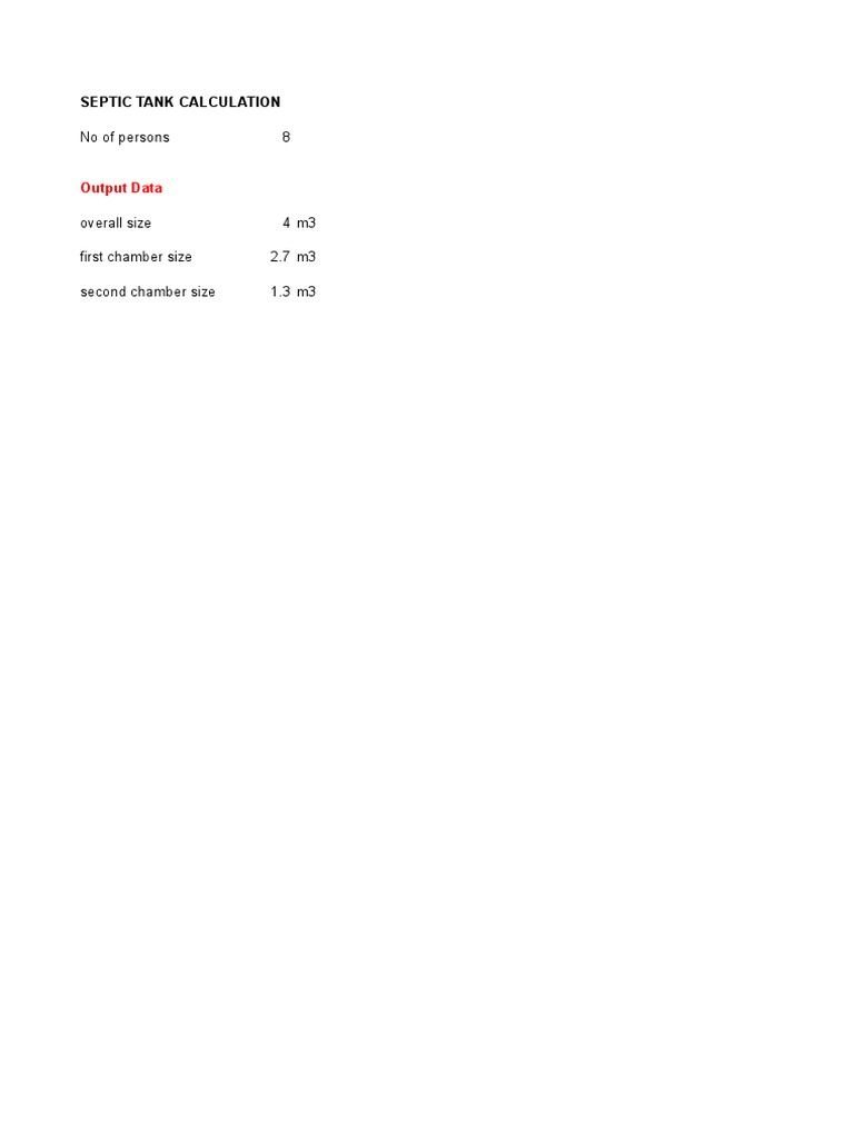 Septic Tank | PDF | Science & Mathematics