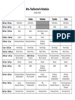 Mrs. Vandoorne'S Schedule