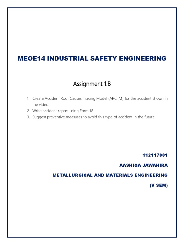 1B Industrial Safety PDF Safety Nature