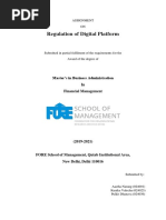 Regulation of Digital Platform: Master's in Business Administration in Financial Management