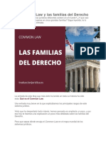 El Common Law y Las Familias Del Derecho