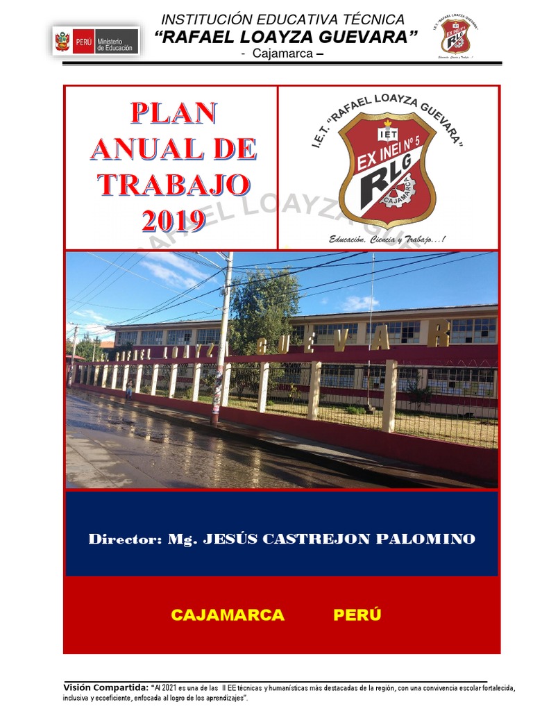 Plan Anual 2019 IE Rafael Loayza Guevara | PDF | Salón de clases | Maestros