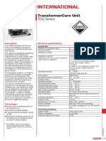 Transformercare Unit Tcu Series: Technical Specifications Description