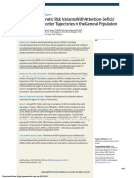 Association of Genetic Risk Variants With Attention-Deficit/ Hyperactivity Disorder Trajectories in The General Population