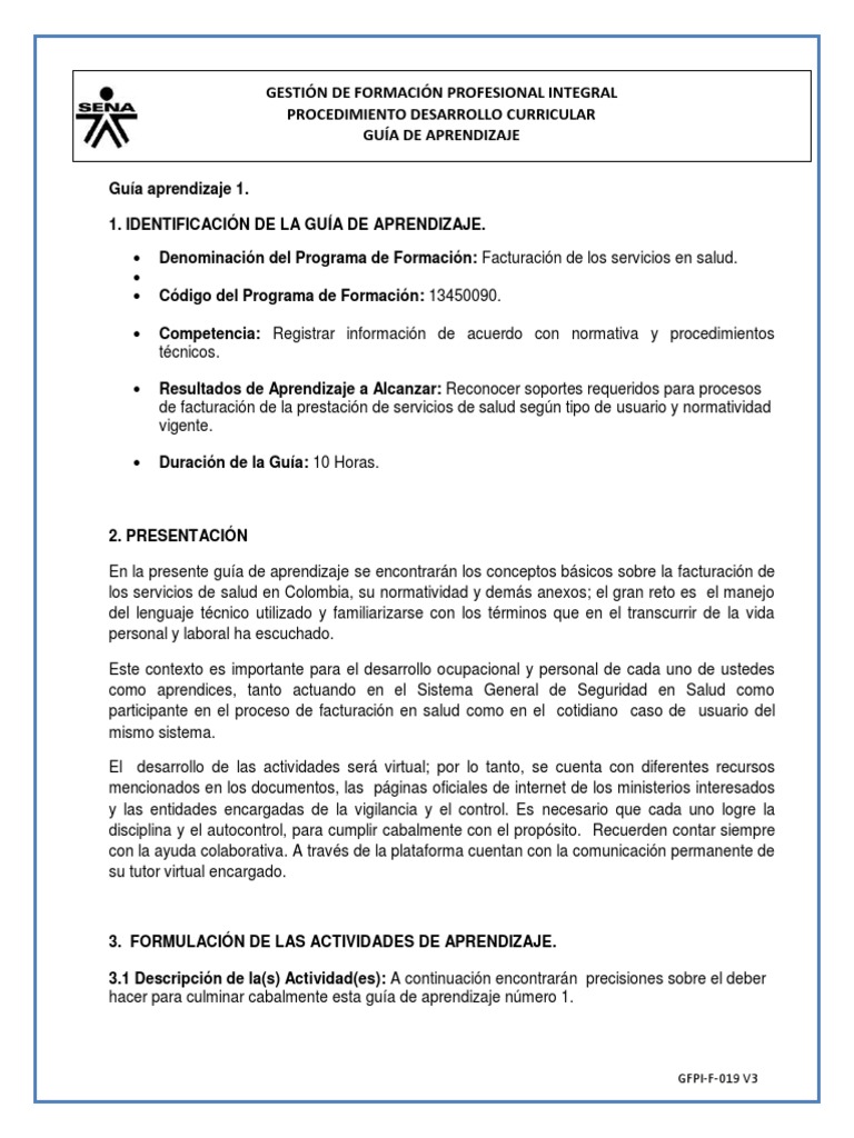 Guia de Aprendizaje - Sena | PDF | Aprendizaje | Educación avanzada