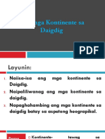 Ang Mga Kontinente Sa Daigdig