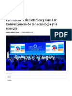 La Industria de Petroleo y Gas 4.0 - Convergencia de La Tecnología y La Energía