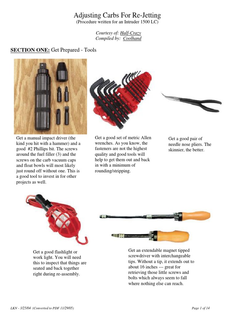 Adjusting Carburetor Jets A StepbyStep Guide to ReJetting a