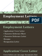 Employment Letters