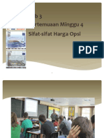 Sifat-Sifat Harga Opsi