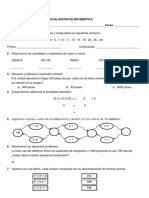 Ejemplo de Examen de 3ro de Primaria