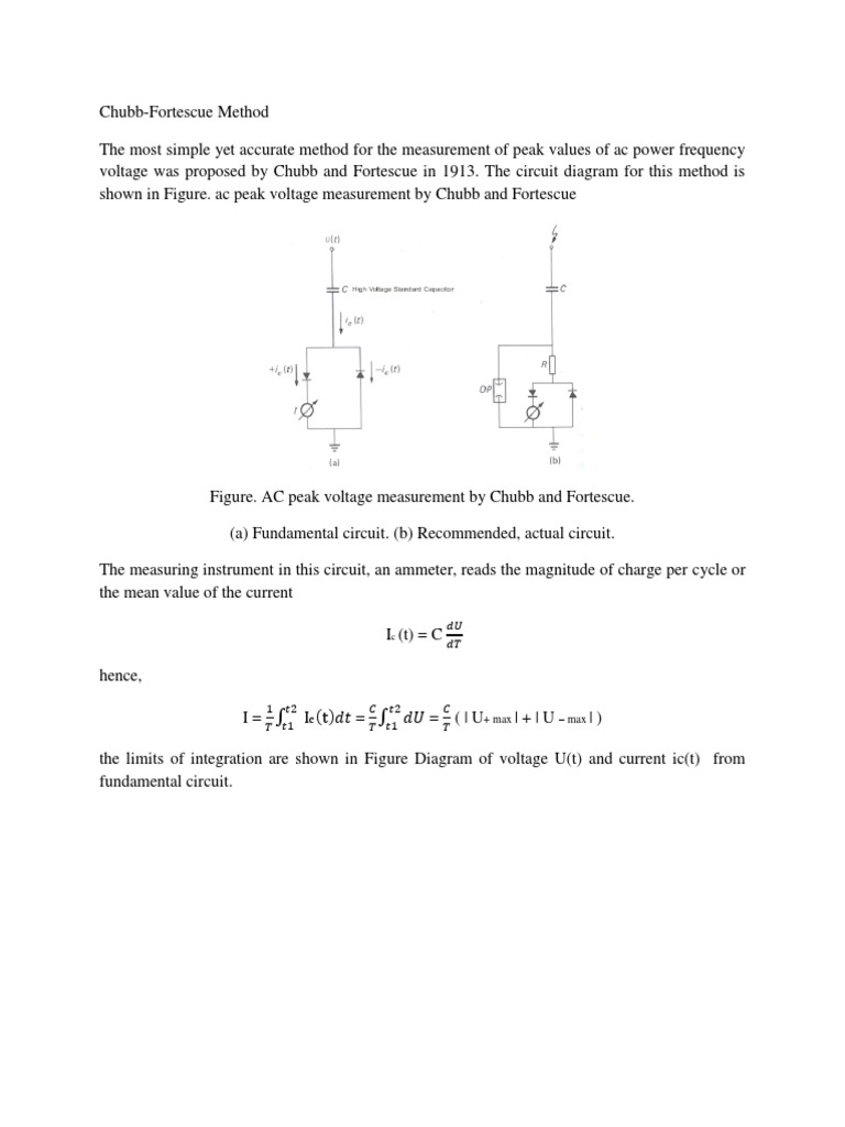 Chubb-Fortescue AC Voltage Measurement | PDF