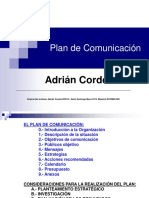 Plan de Comunicacion.p.point. Pucmm 2014-15. Adrian Cordero