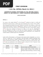 G.R. No. 187944, March 12, 2014 - Unlawful Detainer