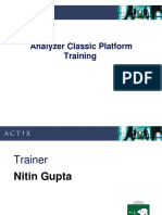 Analyzer Classic Platform Tranining
