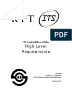 High Level Requirements: ITS Graphical Report Maker