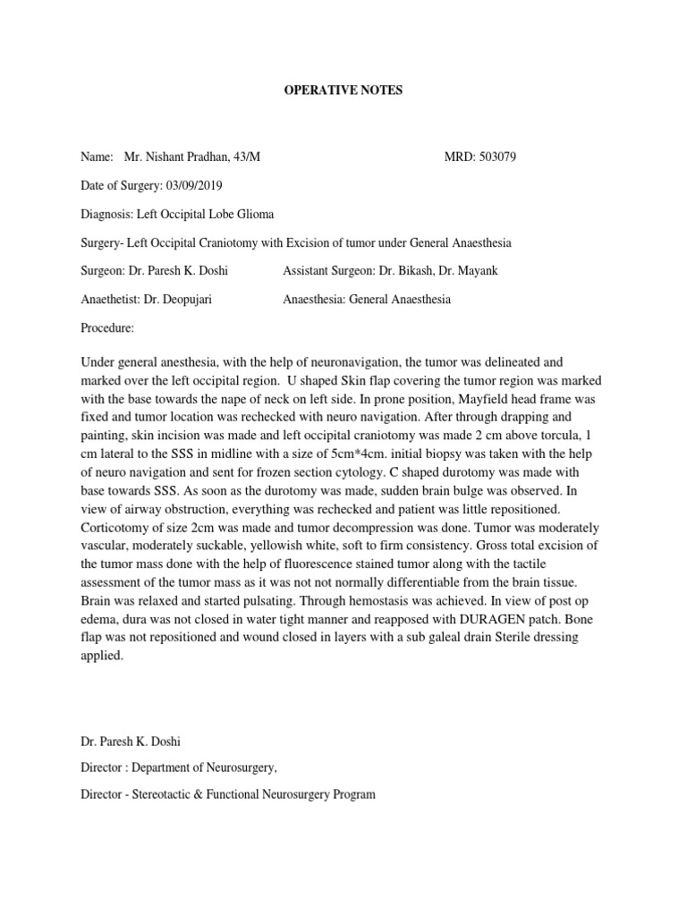 Nishant Pradhan Ot Notes | PDF