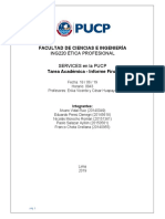 Informe Services en la pucp
