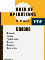 Order of Operations BIMDAS Year 6 Lesson 1 Slides