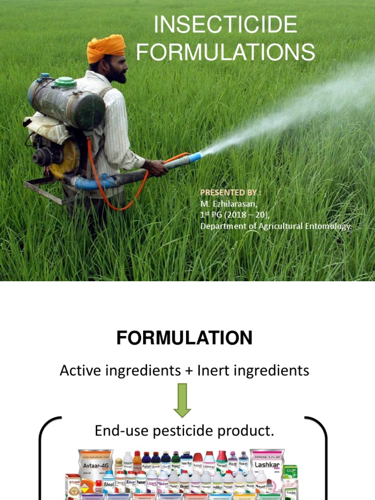 Insecticide Formulation Pdf Pesticide Solution