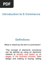 Introduction To E-Commerce