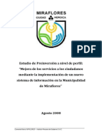 Mejora de Los Servicios a Los Ciudadanos Mediante La Implementación de Un Nuevo Sistema de Información en La Municipalidad de Miraflores