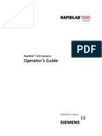 Operator's Guide: Rapidlab 1200 Systems