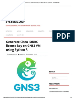 Generate Cisco IOURC License Key on GNS3 VM Using Python 3 – SYSTEMCONF