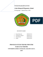 Tugas Kalkulus Ii: Turunan Dan Integral Eksponen Alami