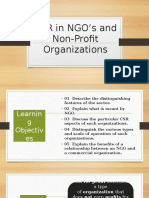 CSR in NGOs and Non Profit Organizations REYES 3