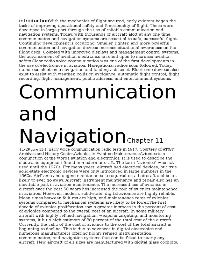 Communication and Navigation | PDF | Avionics | Aviation
