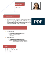 Fabillar, Dhesiry Porteria: Career Objectives