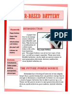 Article On Paper Based Battery