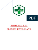 KRITERIA 6.1.1 Elemen Penilaian 1
