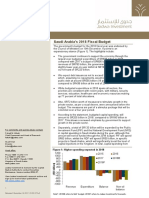 2018 Saudi Fiscal Budget