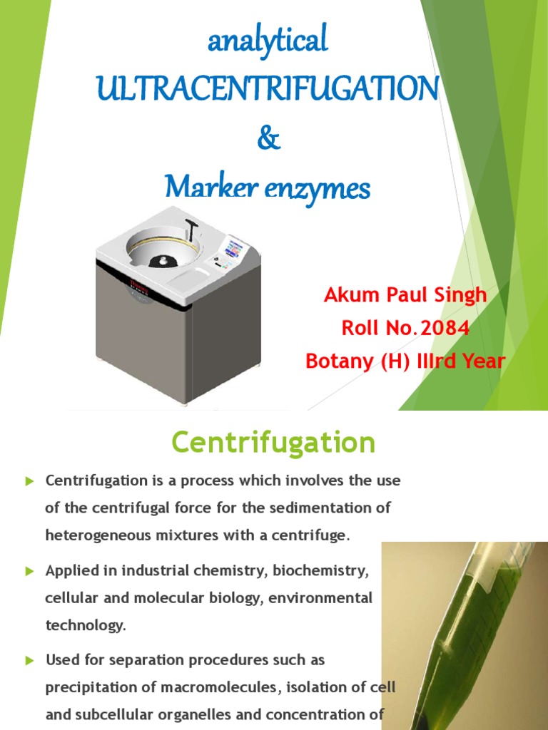 Analytical Ultracentrifuge PDF Centrifugation Centrifuge