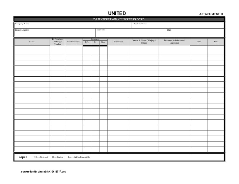 07b First Aid Log PDF