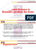 Remedial Law Mock Bar Exam June 2019