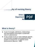 Philosophy of Nursing Theory