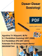 Materi Dasar Dasar Sosiologi 1 9 Pert PDF