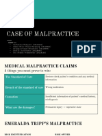 Case of Malpractice - Group 4