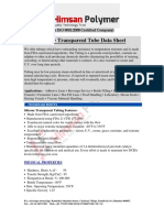 Silicone Transparent Tube Data Sheet: (An ISO 9001:2008 Certified Company)