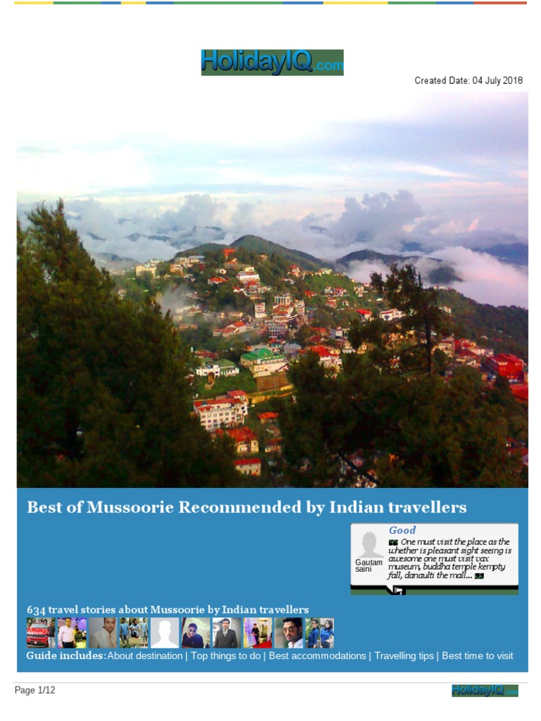 Best of Mussoorie Recommended by Indian Travellers: Created Date: 04 ...